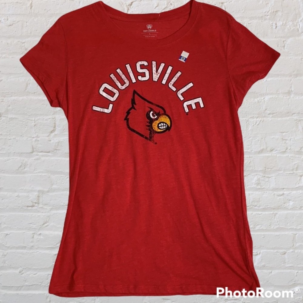 NWT Womens Louisville Cardinals T Shirt Sz L - Picture 1 of 10